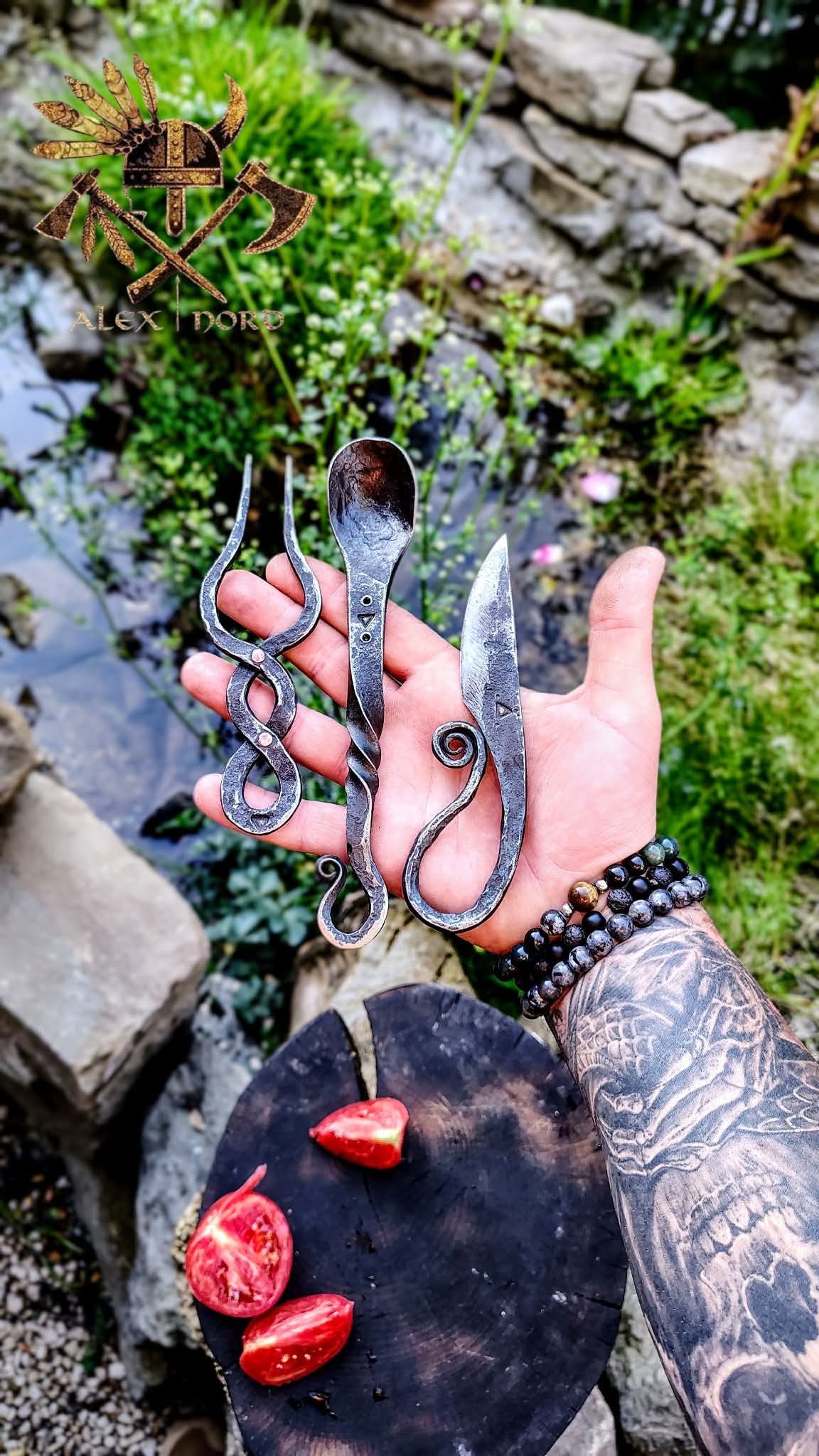 Bushcraft cutlery set