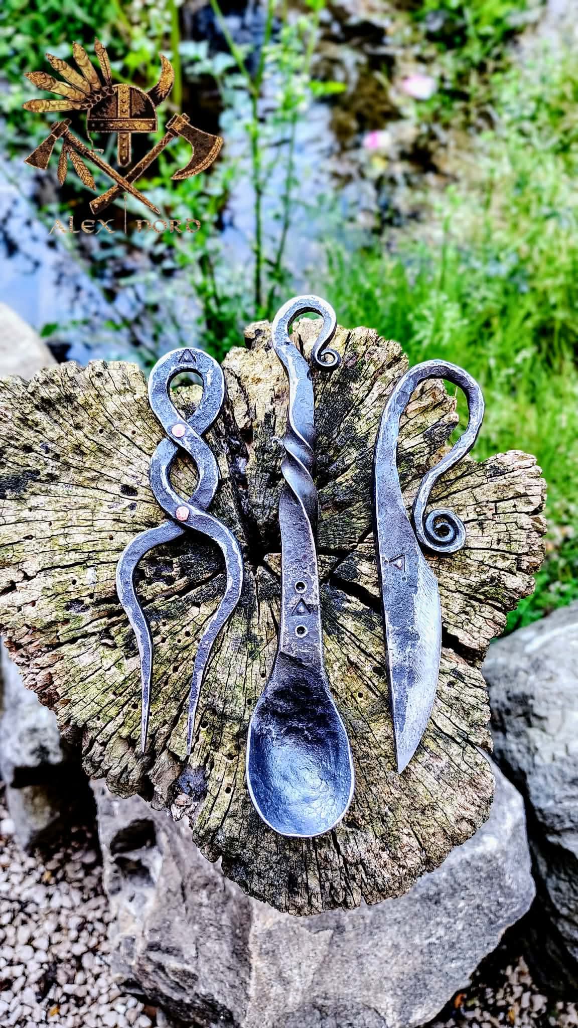 Bushcraft cutlery set