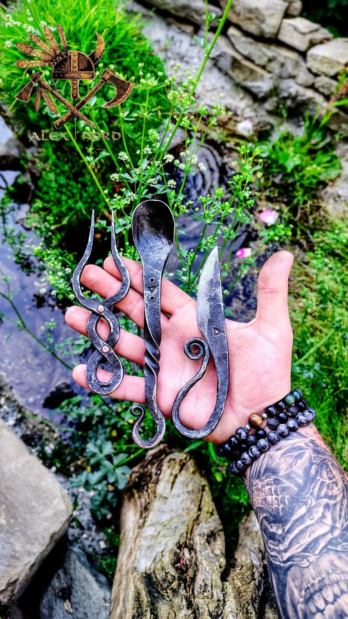 Bushcraft cutlery set